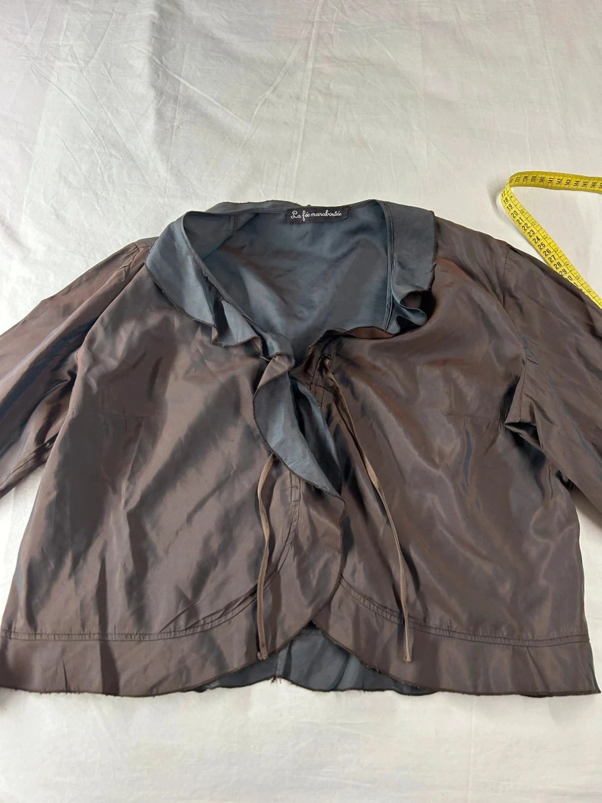 Vintage Brown Viscose Magic Fairy Long-Sleeve Blouse – photo 2